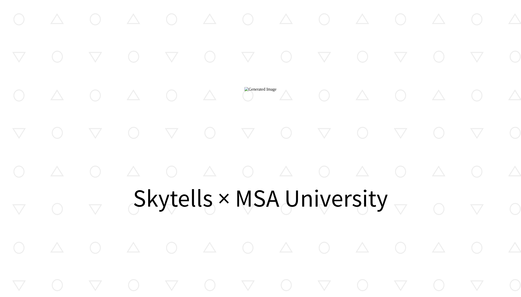 Skytells and MSA University official partnership announcement